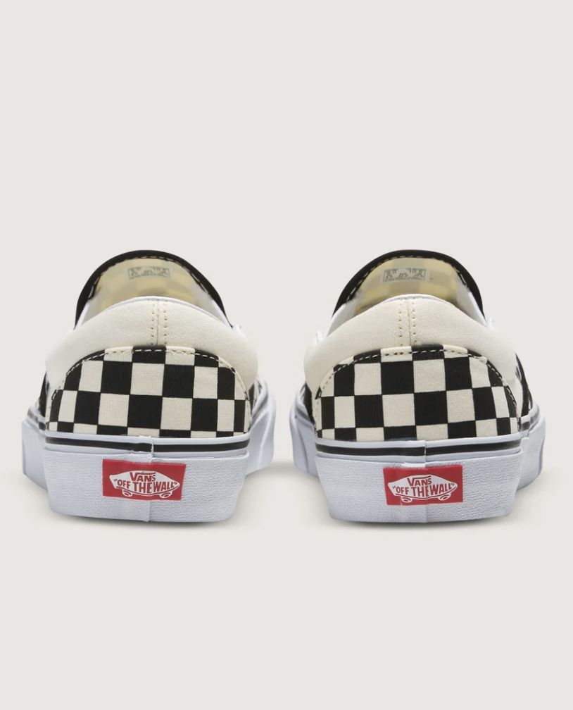 VANS CLASSIC SLIP ON - BLACK &amp; WHITE CHECKERBOARD