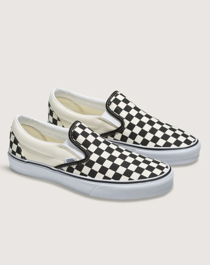 VANS CLASSIC SLIP ON - BLACK &amp; WHITE CHECKERBOARD