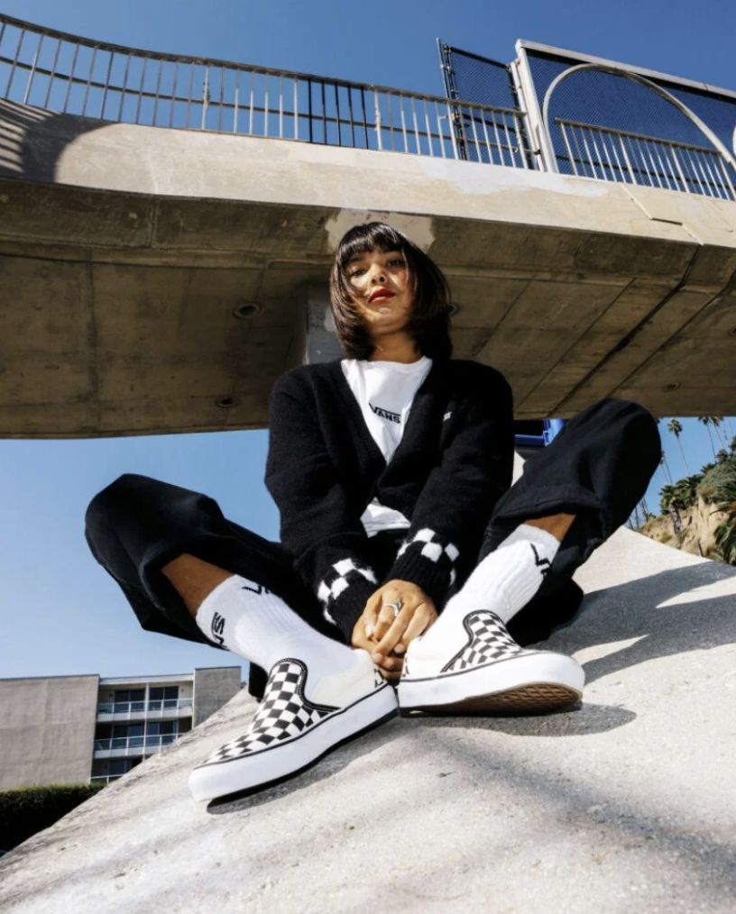 VANS CLASSIC SLIP ON - BLACK &amp; WHITE CHECKERBOARD