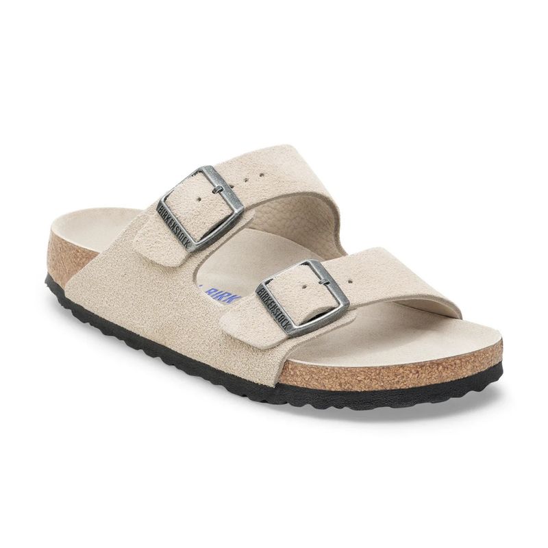 BIRKENSTOCK ARIZONA SFB TONAL FOOTBED SUEDE - OYSTER