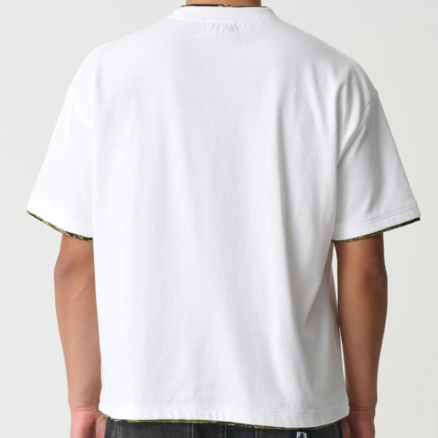 XLARGE MENS DOUBLE LAYER GORILLA FIT SS TEE - WHITE