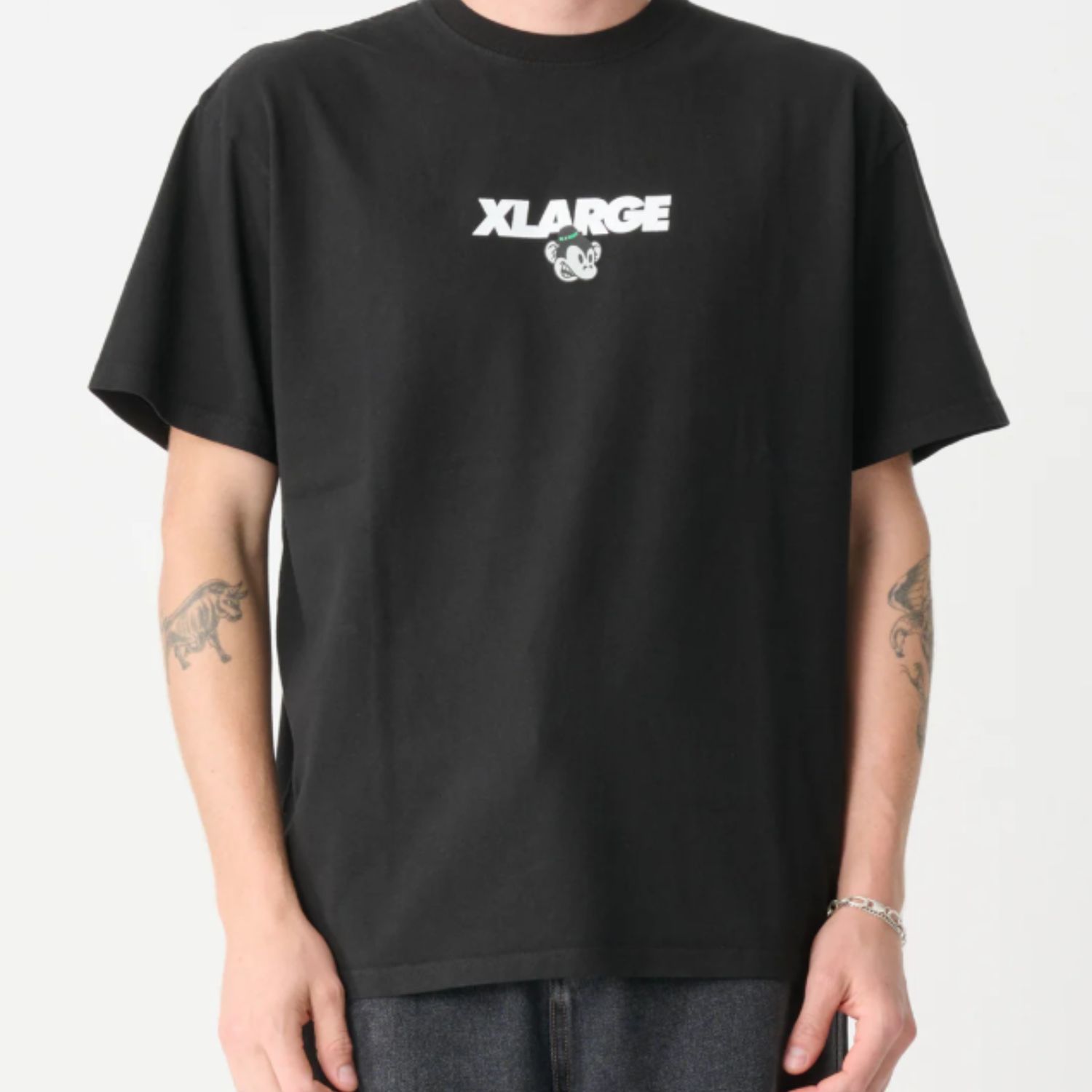 XLARGE MENS MAD KEITH SS TEE - PIGMENT BLACK
