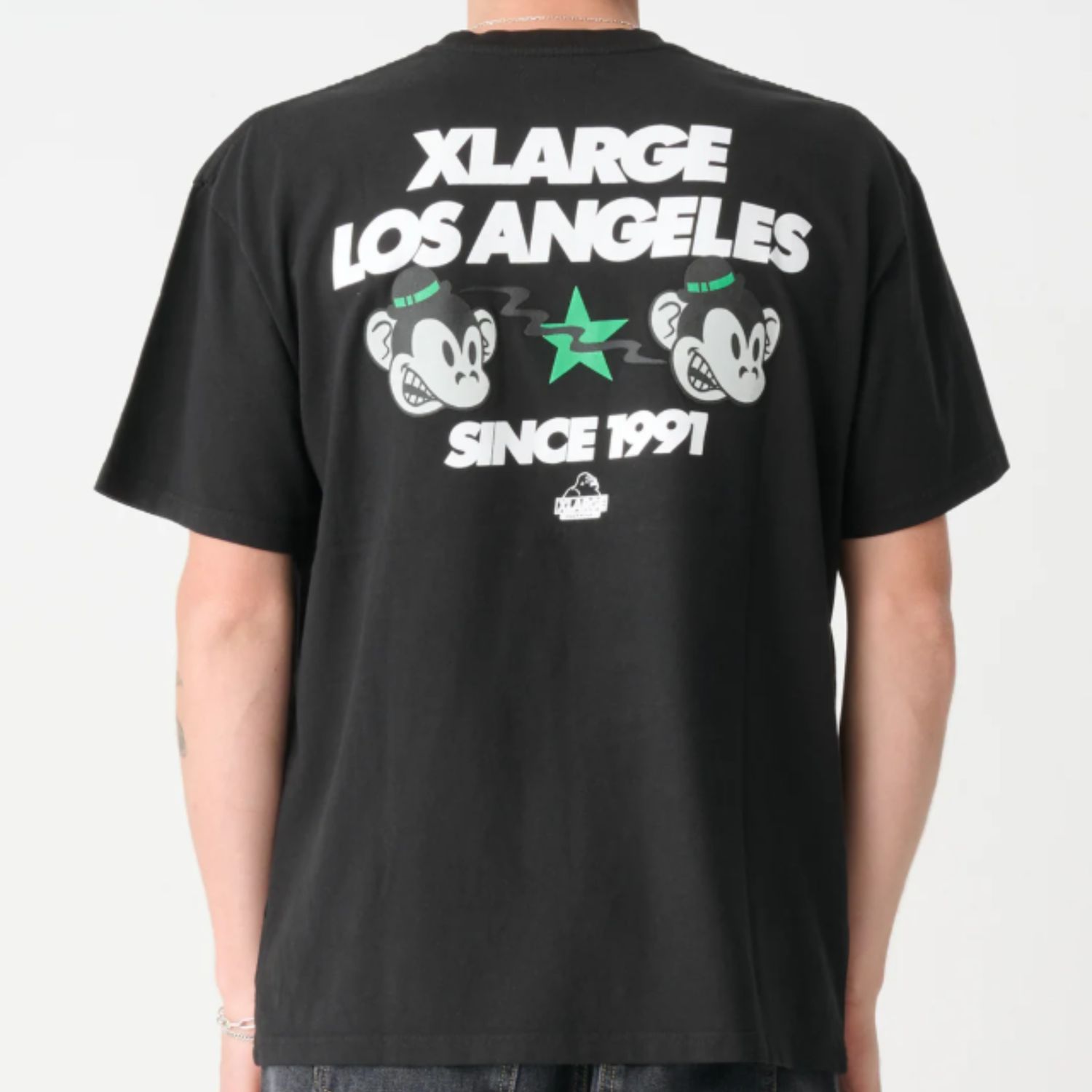 XLARGE MENS MAD KEITH SS TEE - PIGMENT BLACK