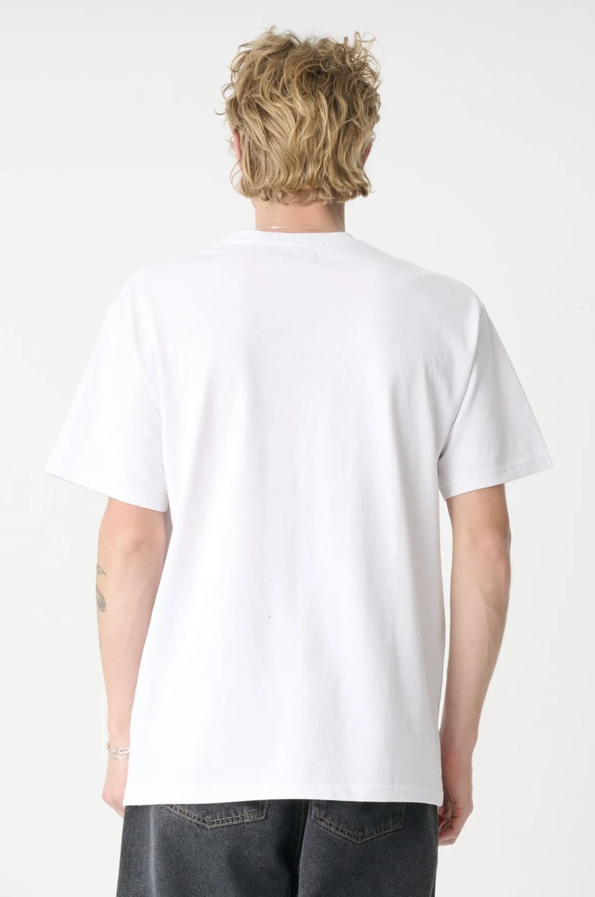 XLARGE MENS RULES THE WORLD SS TEE - WHITE