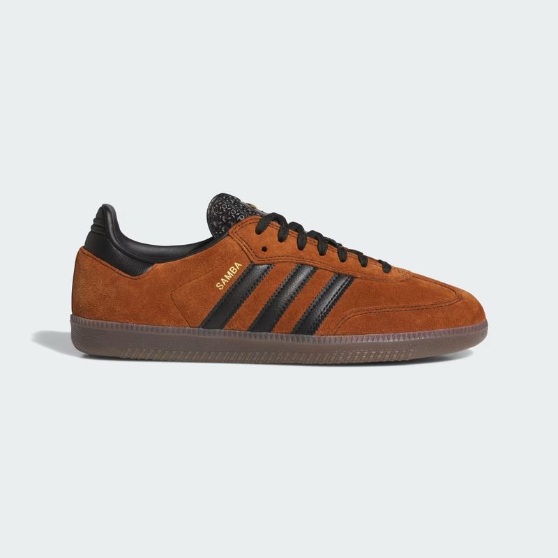 ADIDAS SAMBA ADV SHOES-DUSKY BRONZE/COREBLACK/GUM