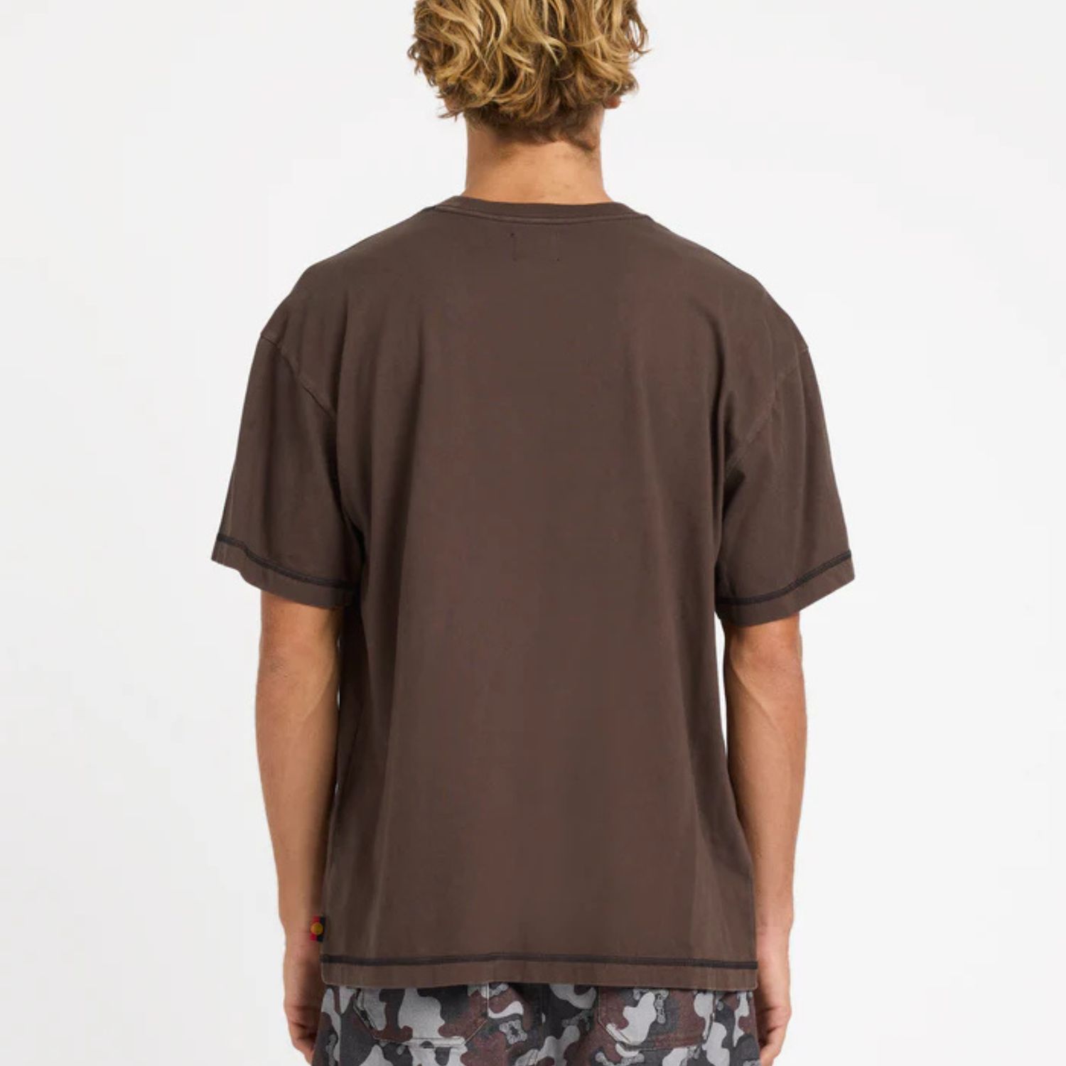 BILLABONG MENS OTIS POCKET SS TEE- CHOCOLATE