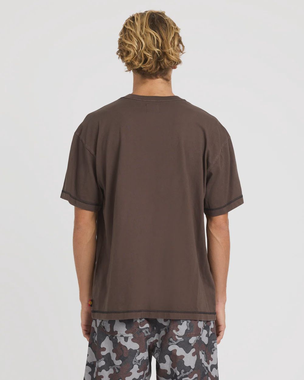 BILLABONG MENS OTIS POCKET SS TEE- CHOCOLATE