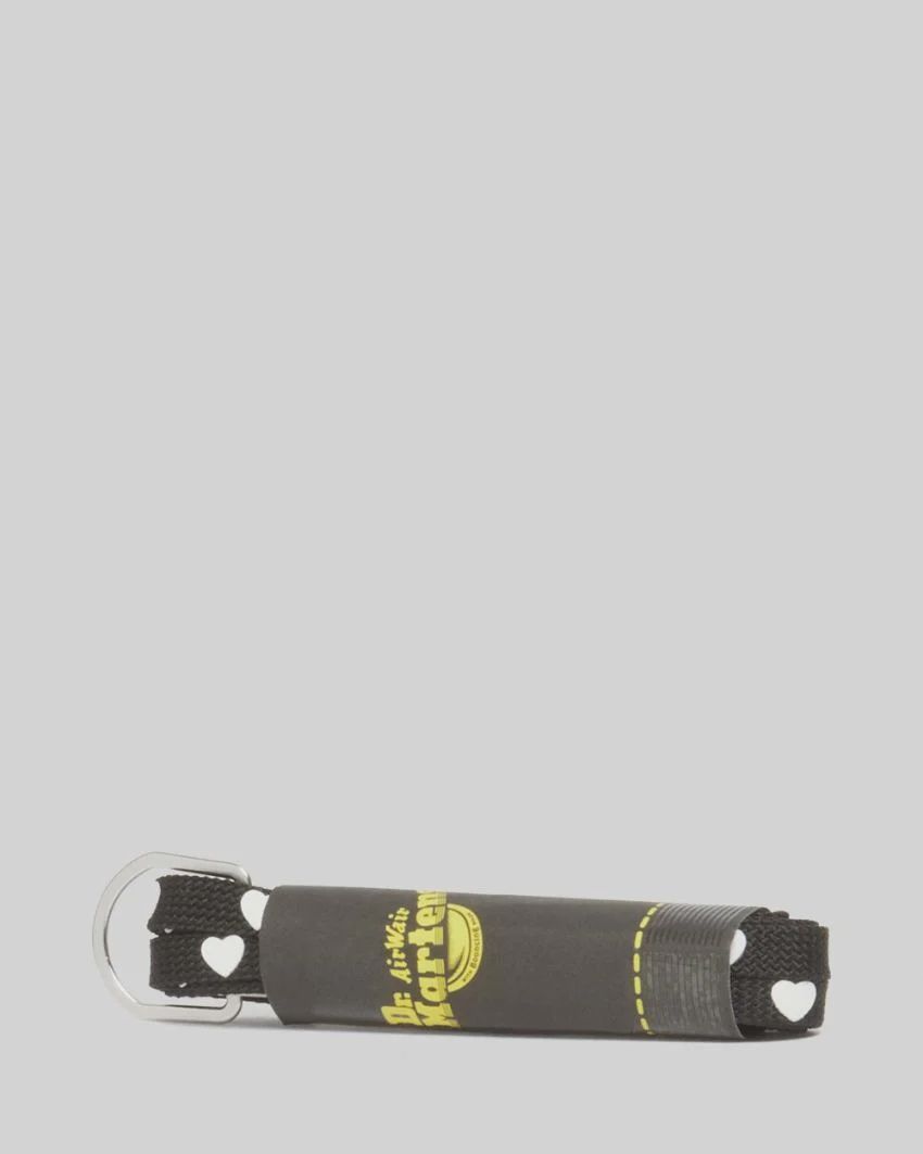 DR MARTEN 140CM 8-10 EYE FLAT HEART LACES- BLACK