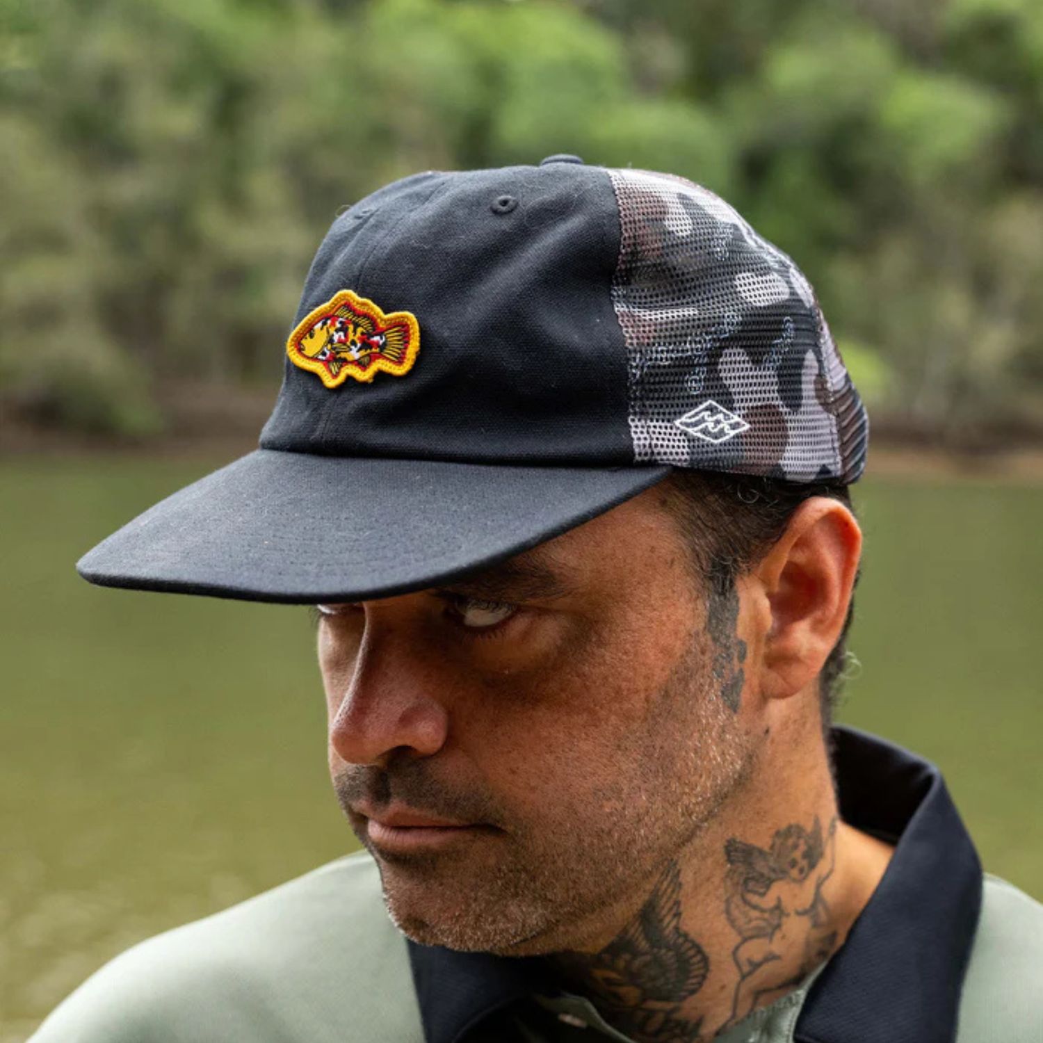 BILLABONG MENS OTIS MANGROVE TRUCKER CAP- BLACK