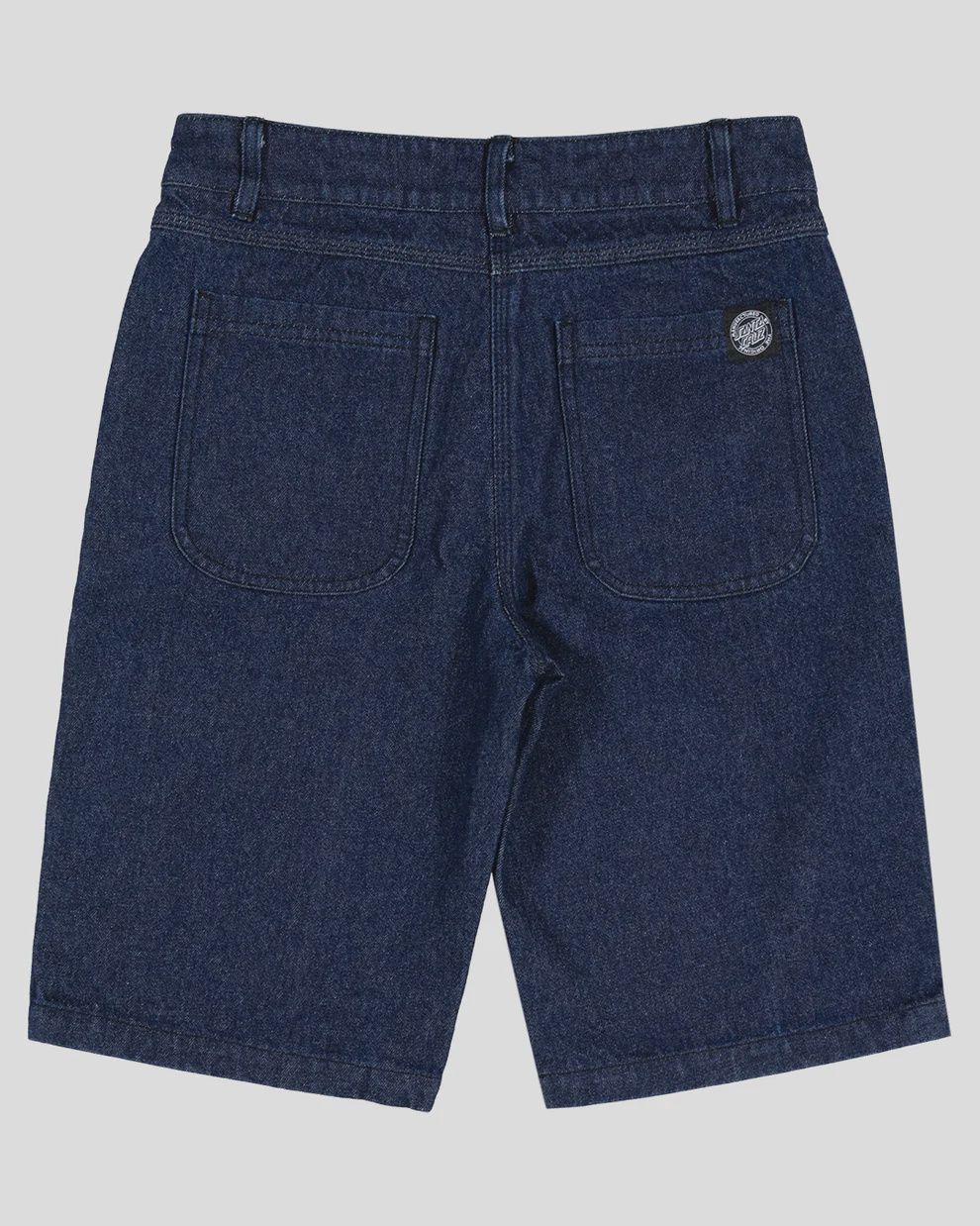 SANTA CRUZ BOYS EYEGORE JEAN SHORT BAGGY - RINSED INDIGO