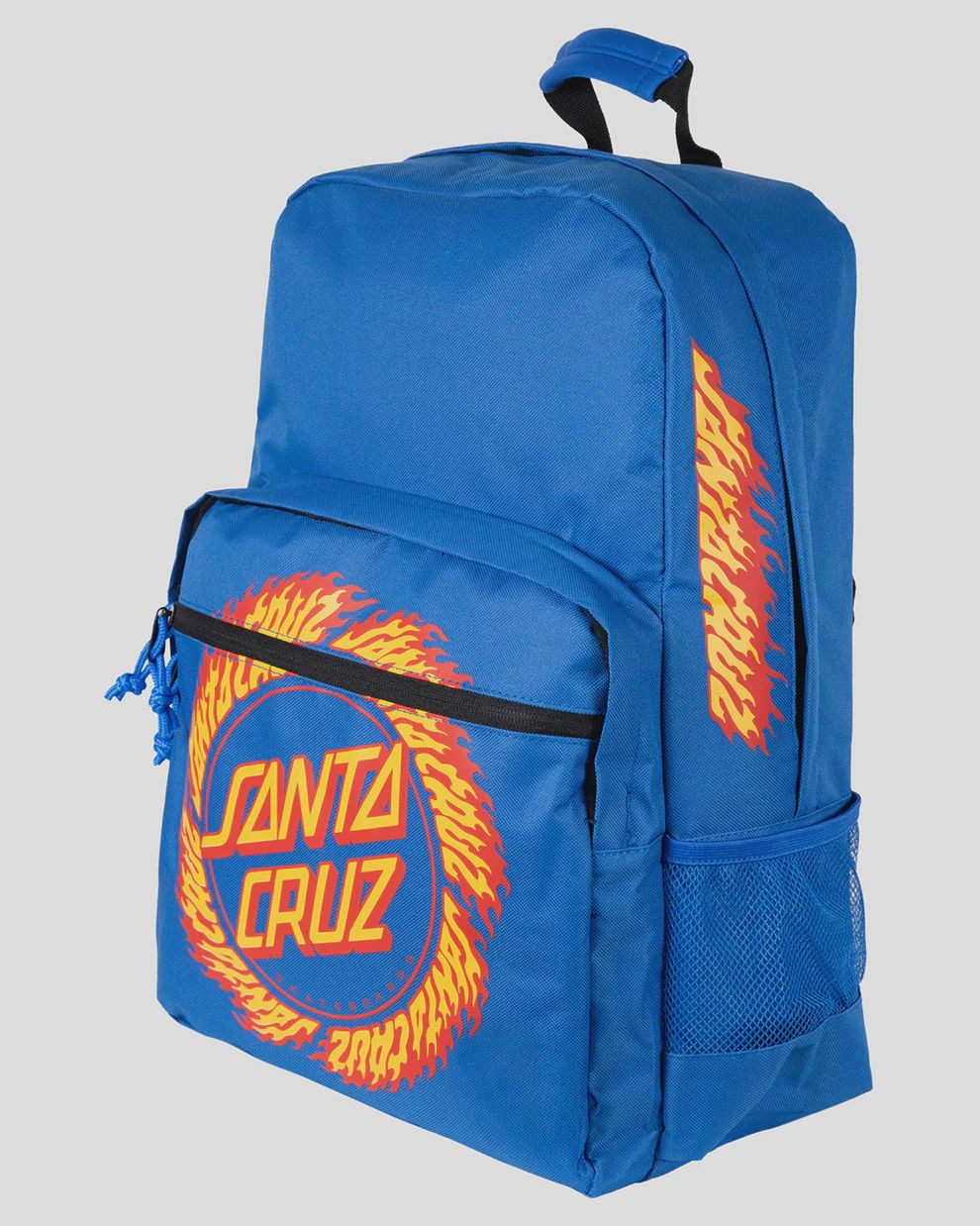 SANTA CRUZ FLAME RINGED DOT BACKPACK TRI COMPARTMENT- BLUE