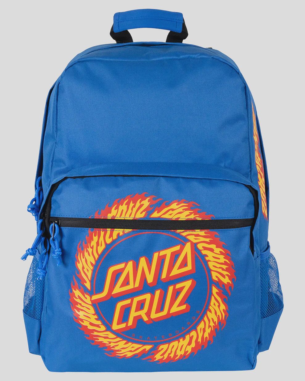 SANTA CRUZ FLAME RINGED DOT BACKPACK TRI COMPARTMENT- BLUE
