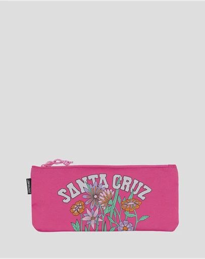SANTA CRUZ FIELD STRIP PENCIL CASE SINGLE ZIP- PINK