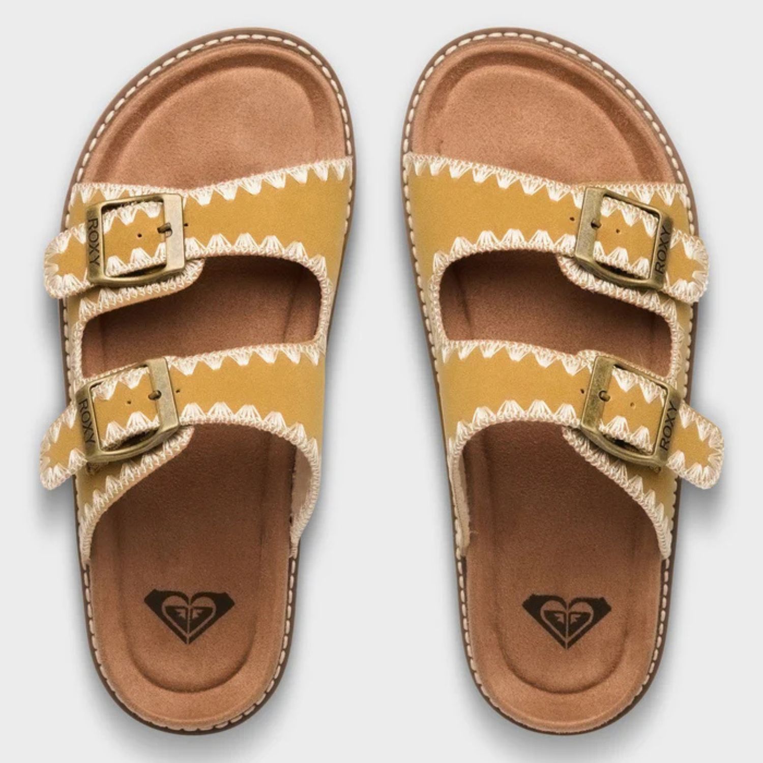 ROXY LADIES HYNDIRA SLIDE - YELLOW SUN