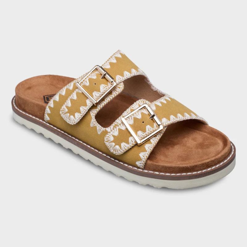 ROXY LADIES HYNDIRA SLIDE - YELLOW SUN