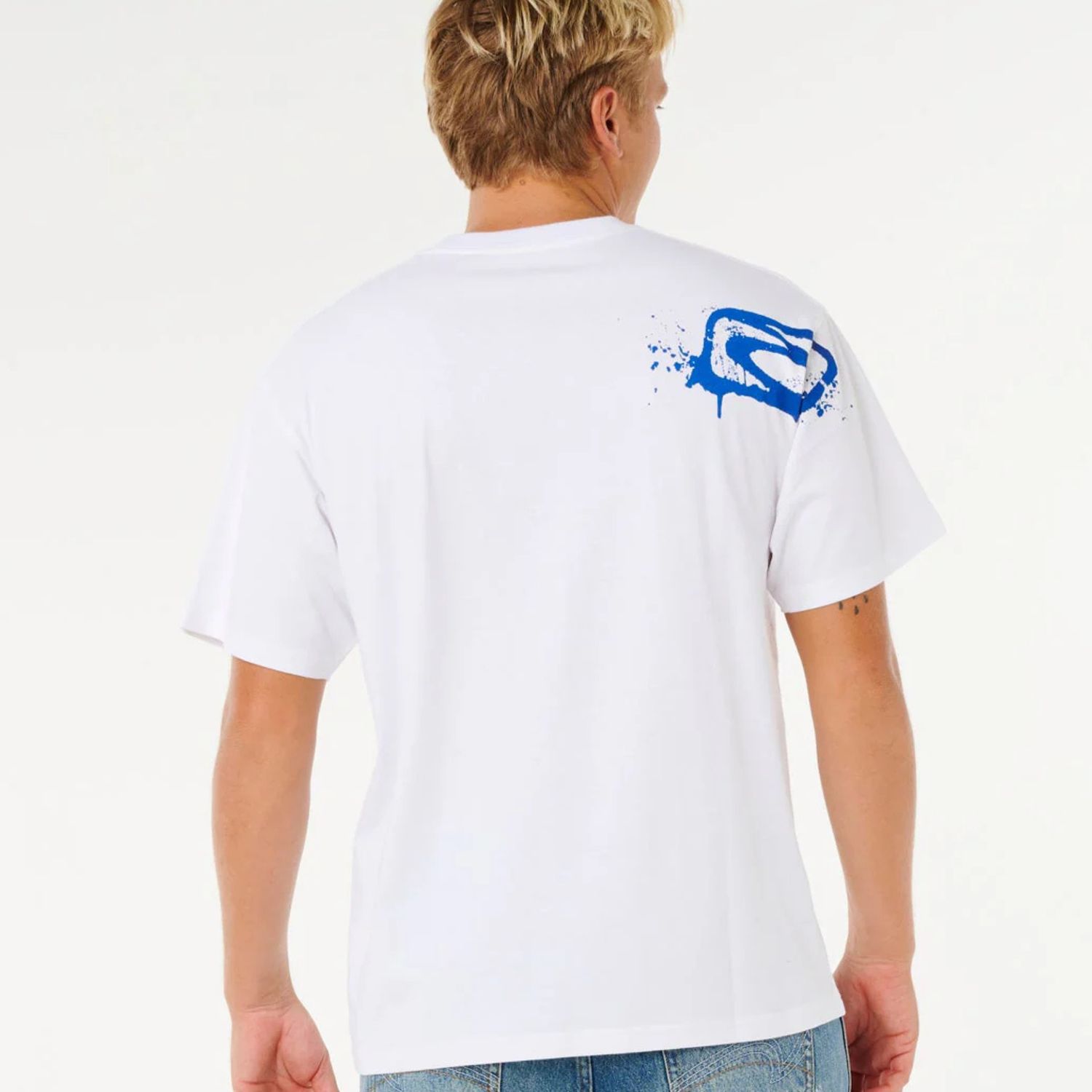 RIPCURL MENS MEDINA INNER VISIONS TEE- WHITE