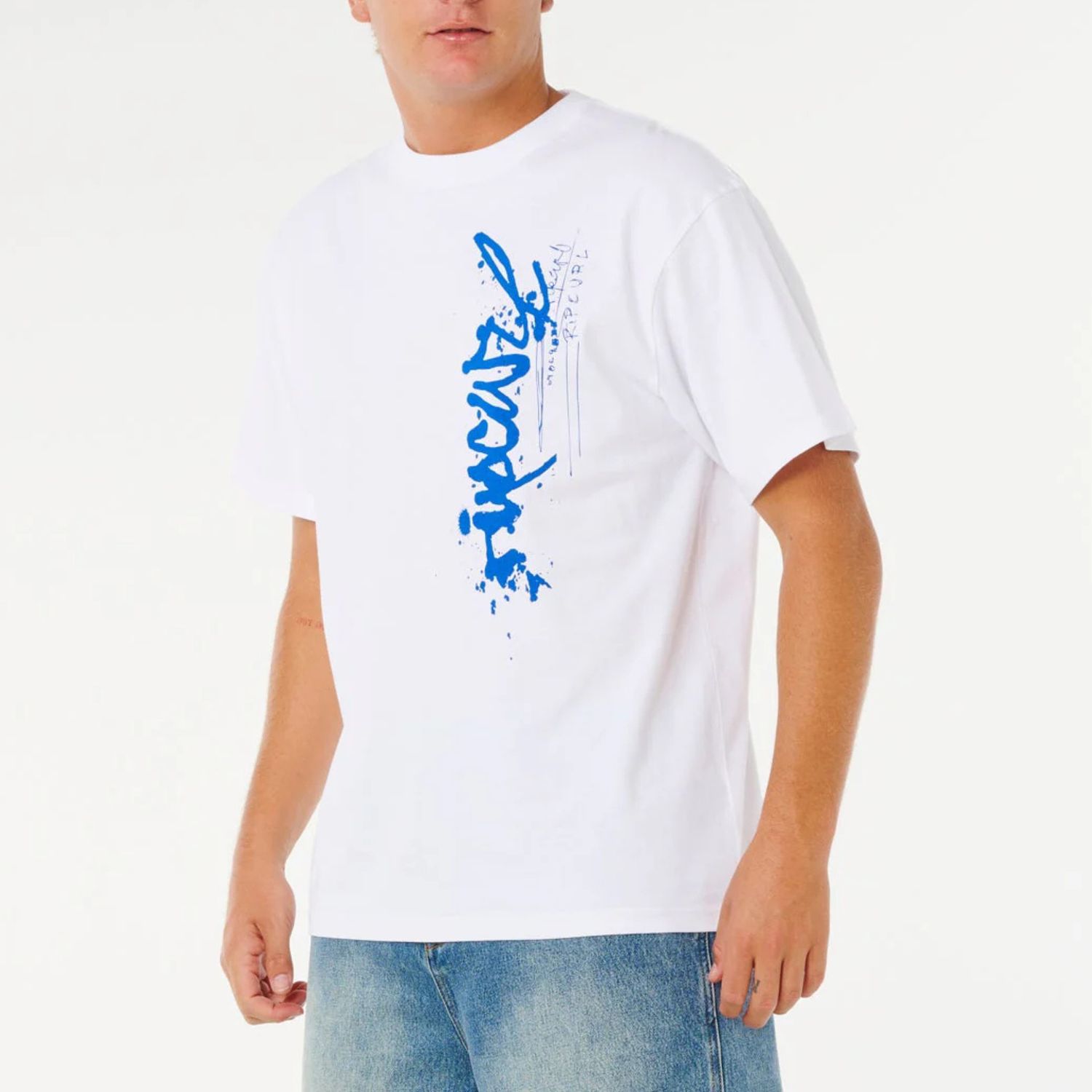 RIPCURL MENS MEDINA INNER VISIONS TEE- WHITE