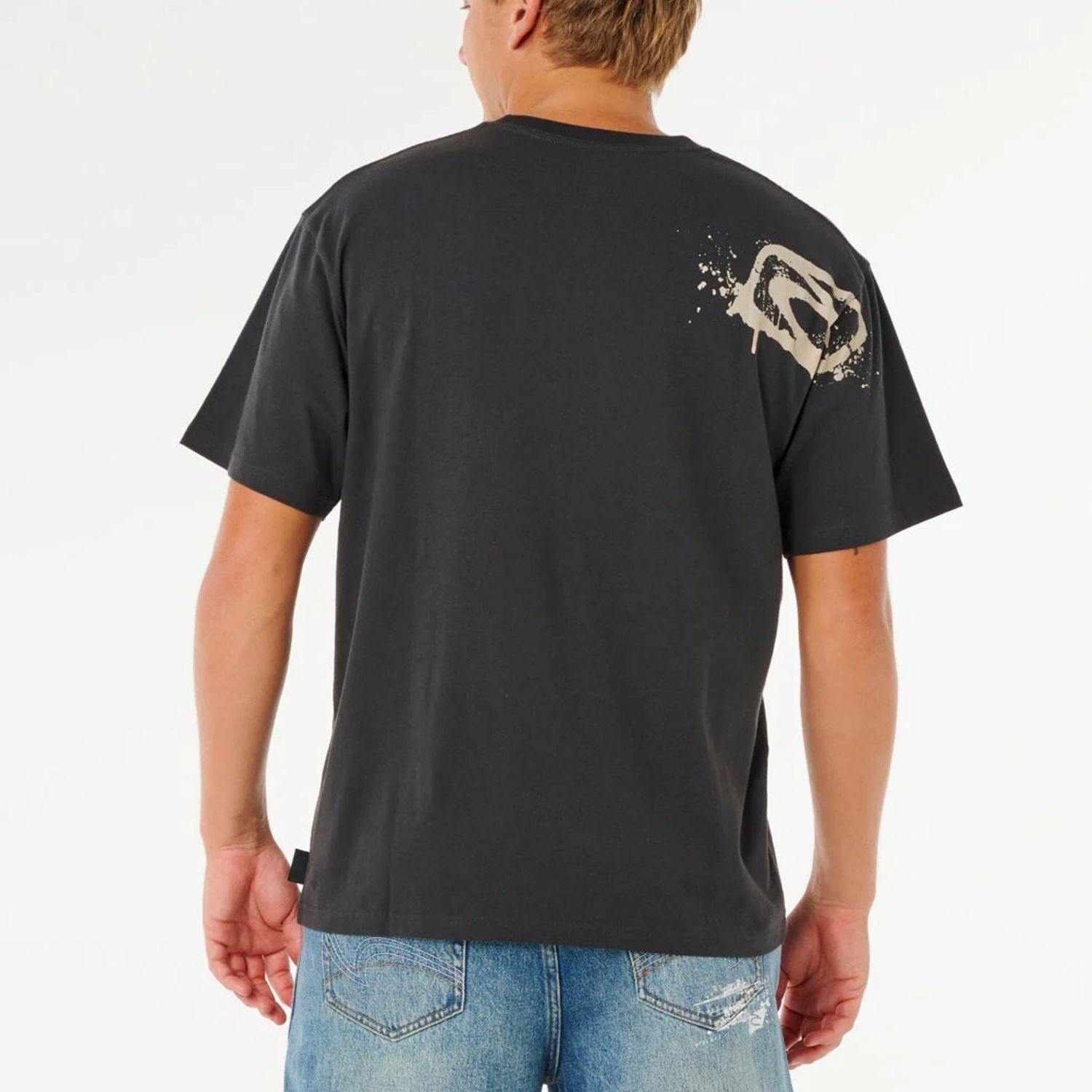 RIPCURL MENS MEDINA INNER VISIONS TEE- WASHED BLACK