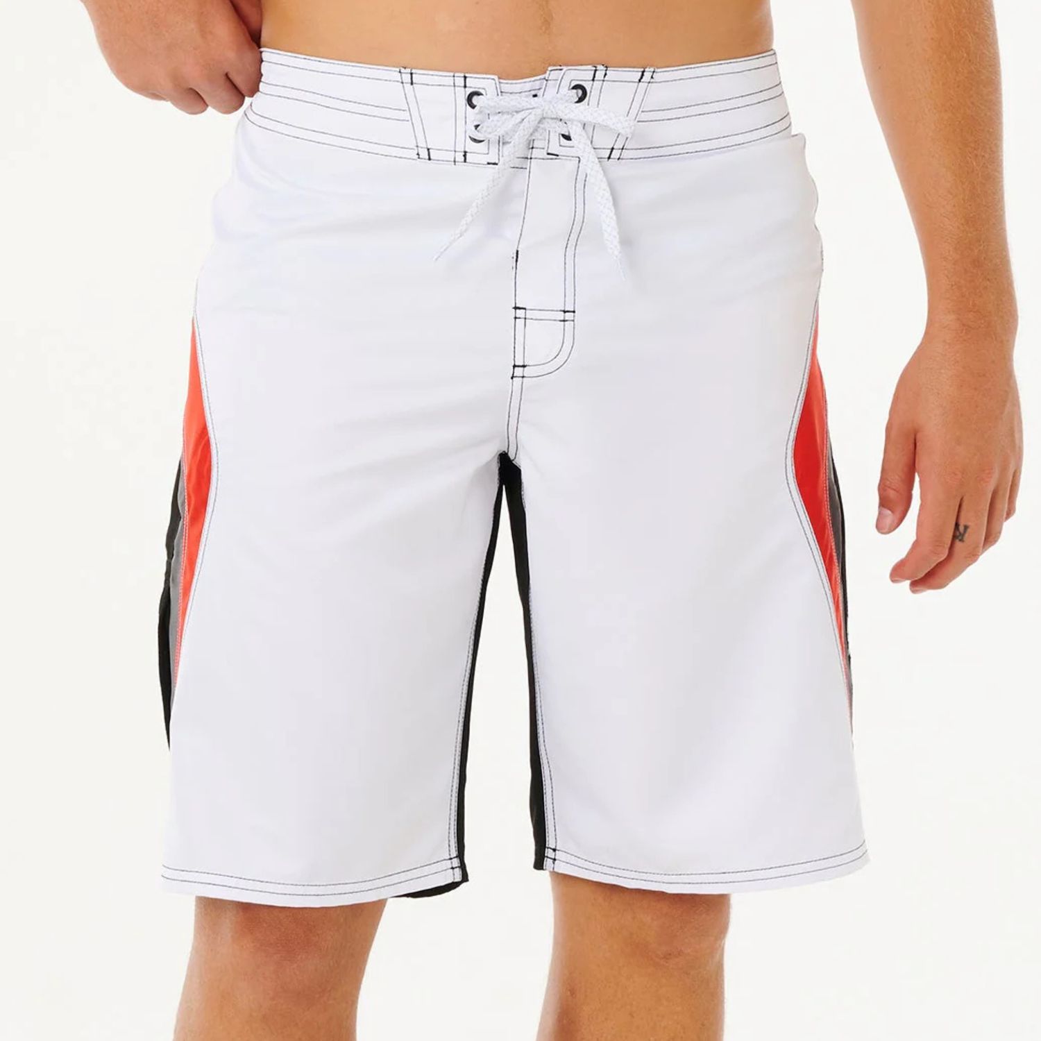 RIPCURL MENS ICONS OF SURF BOARDSHORT- WHITE/RED