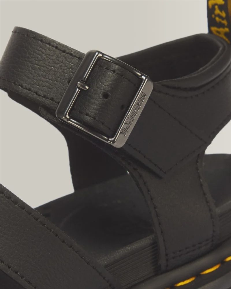 DR MARTENS BLAIRE ATHENA 3 STRAP SANDAL- BLACK ATHENA