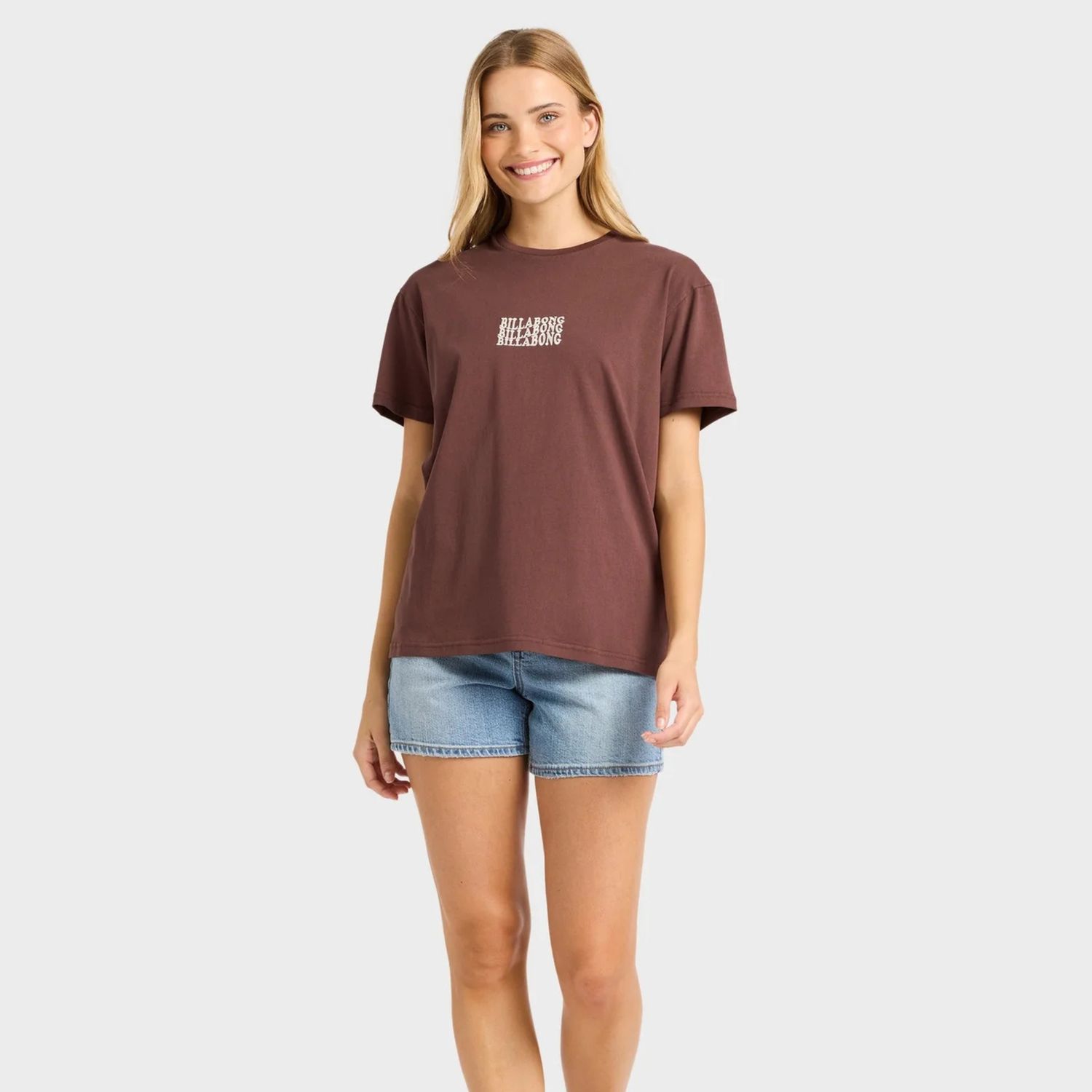 BILLABONG WOMENS SURF HIGH TEE- TEAK