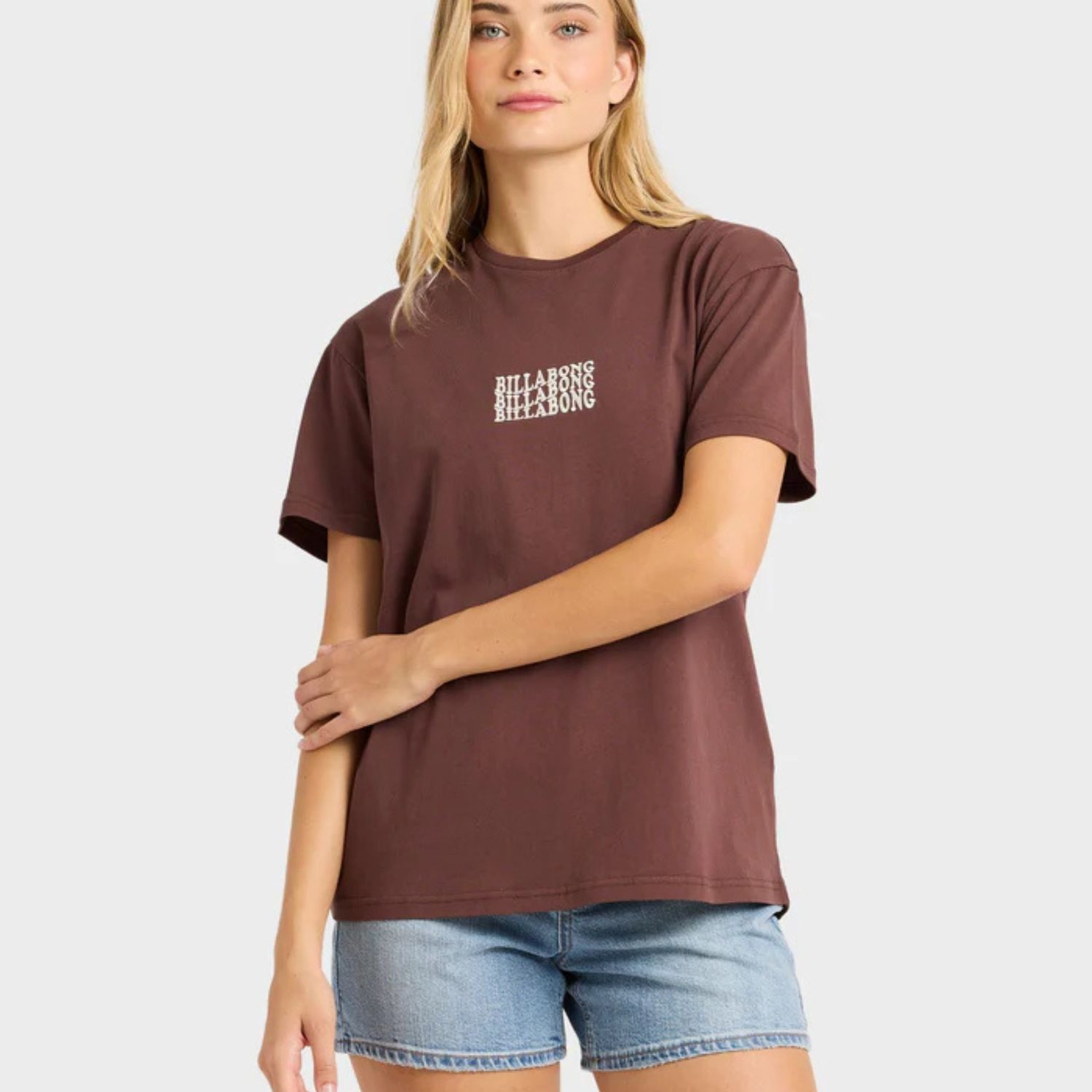 BILLABONG WOMENS SURF HIGH TEE- TEAK