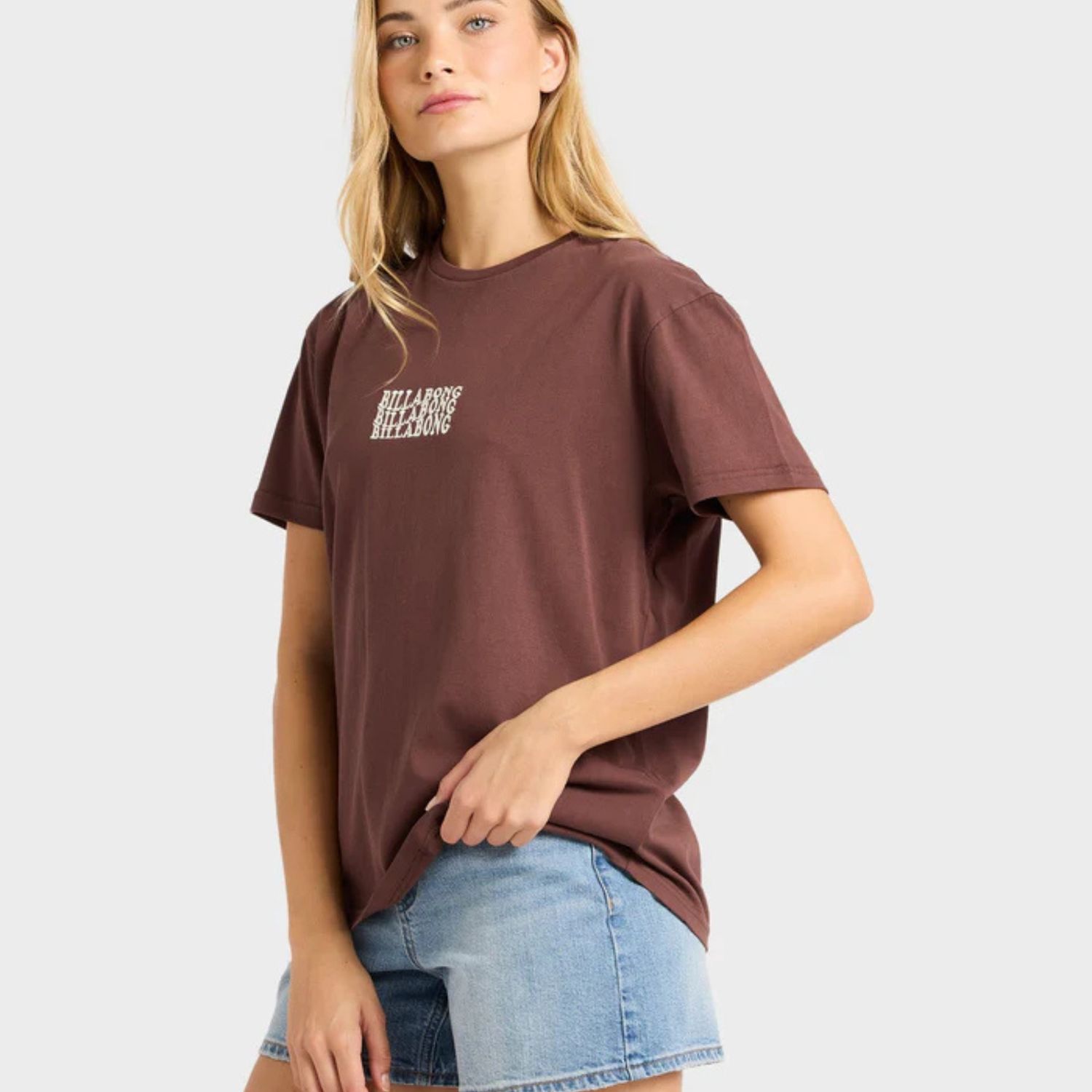 BILLABONG WOMENS SURF HIGH TEE- TEAK