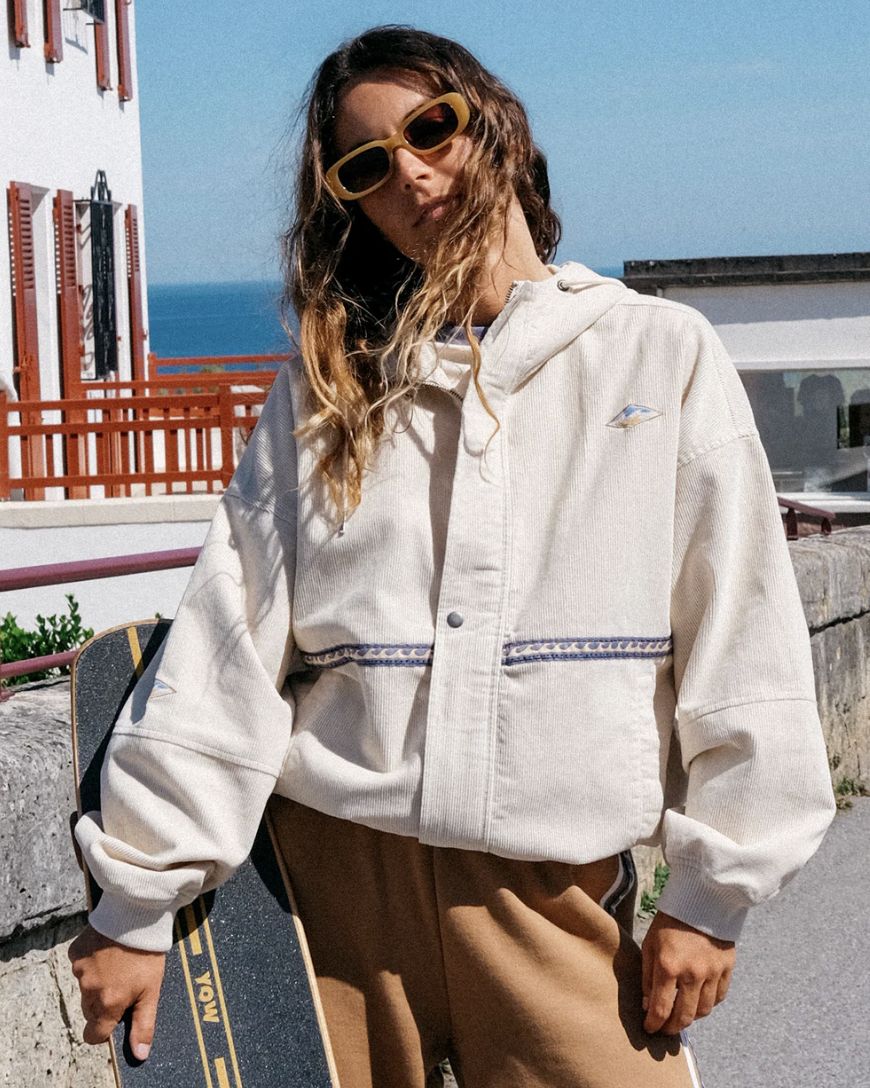 BILLABONG WOMENS SET THE TONE JACKET - WHITE CAP