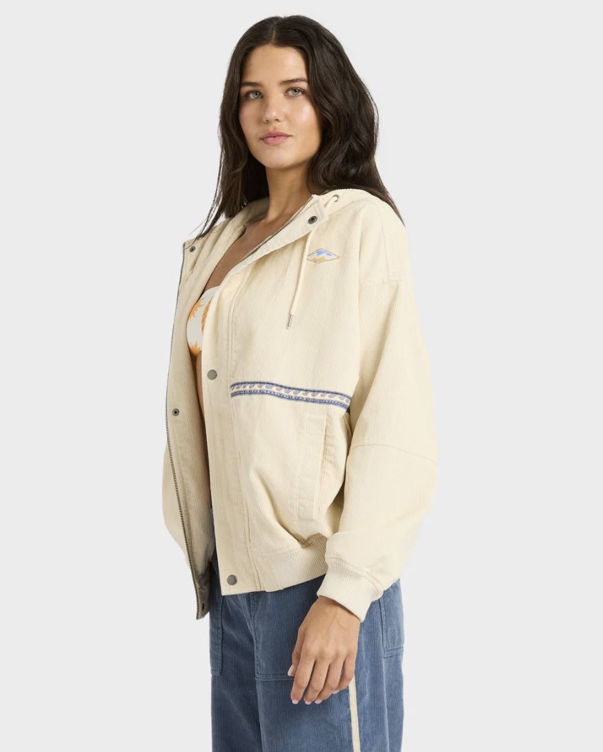 BILLABONG WOMENS SET THE TONE JACKET - WHITE CAP