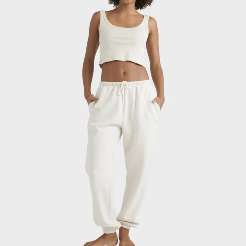 BILLABONG WOMENS WAVE ESSENTIALS TRACKPANT - SNOW MARLE