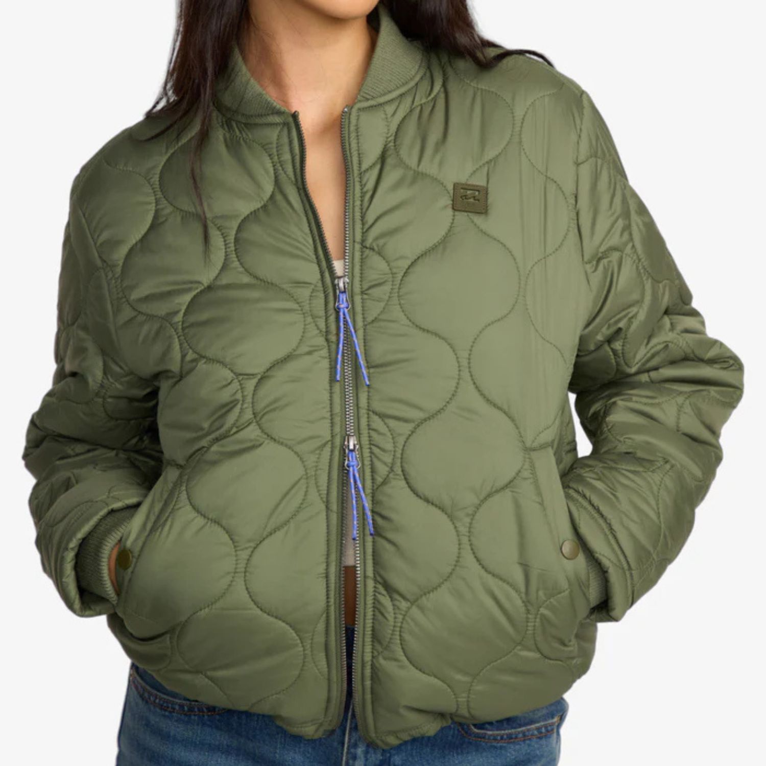 BILLABONG WOMENS CUESTA BOMBER JACKET - TREEHUGGER
