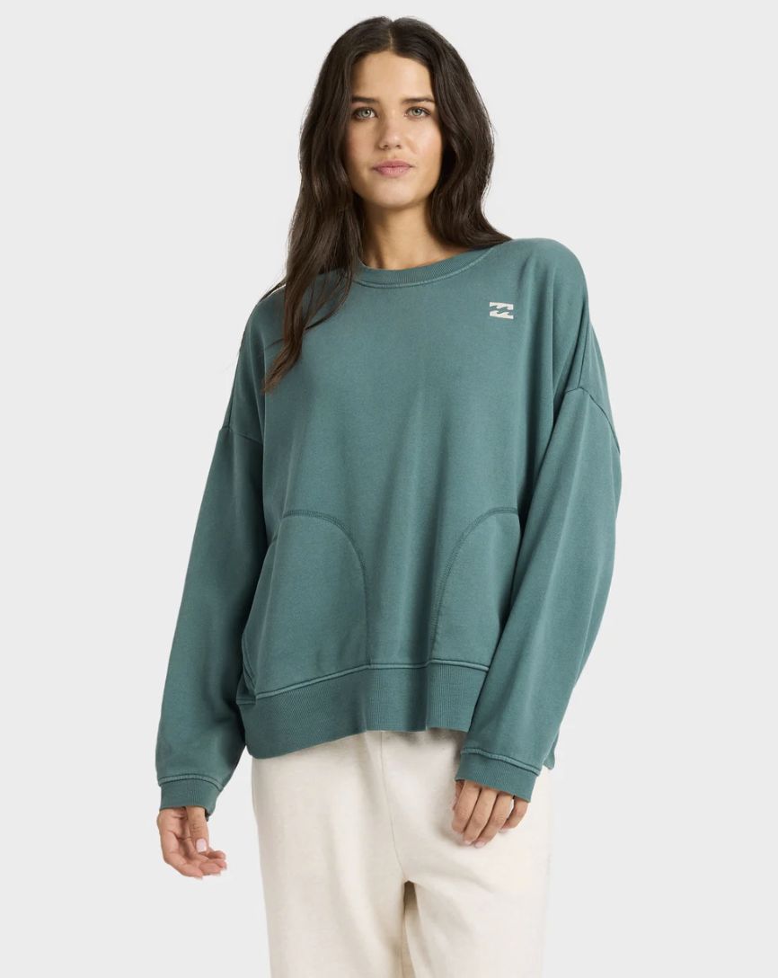 BILLABONG WOMENS DONT FORGET CREW - ALPIINE