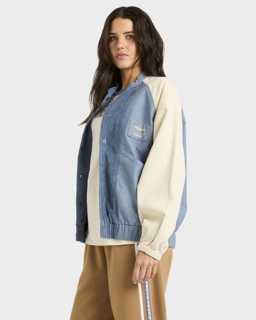 BILLABONG WOMENS OG BURLEIGH JACKET - STONE BLUE