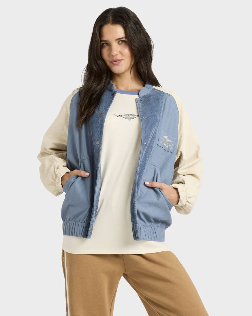 BILLABONG WOMENS OG BURLEIGH JACKET - STONE BLUE