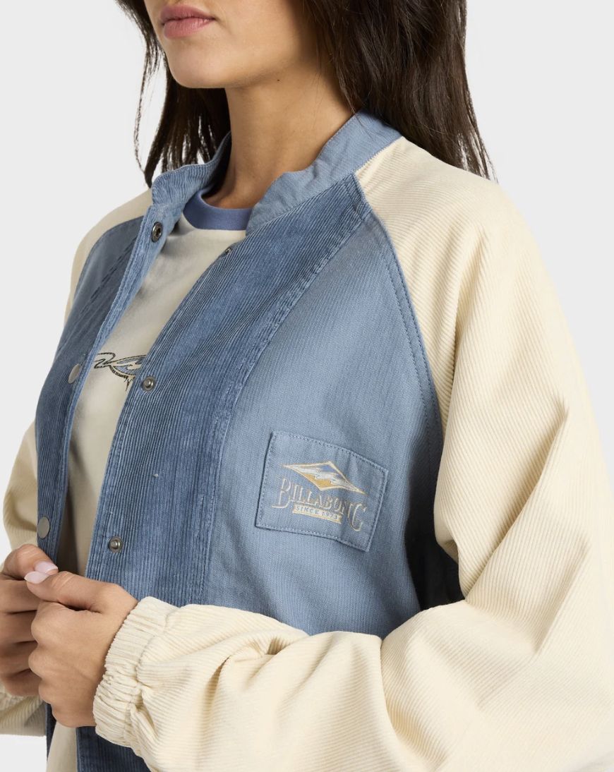 BILLABONG WOMENS OG BURLEIGH JACKET - STONE BLUE