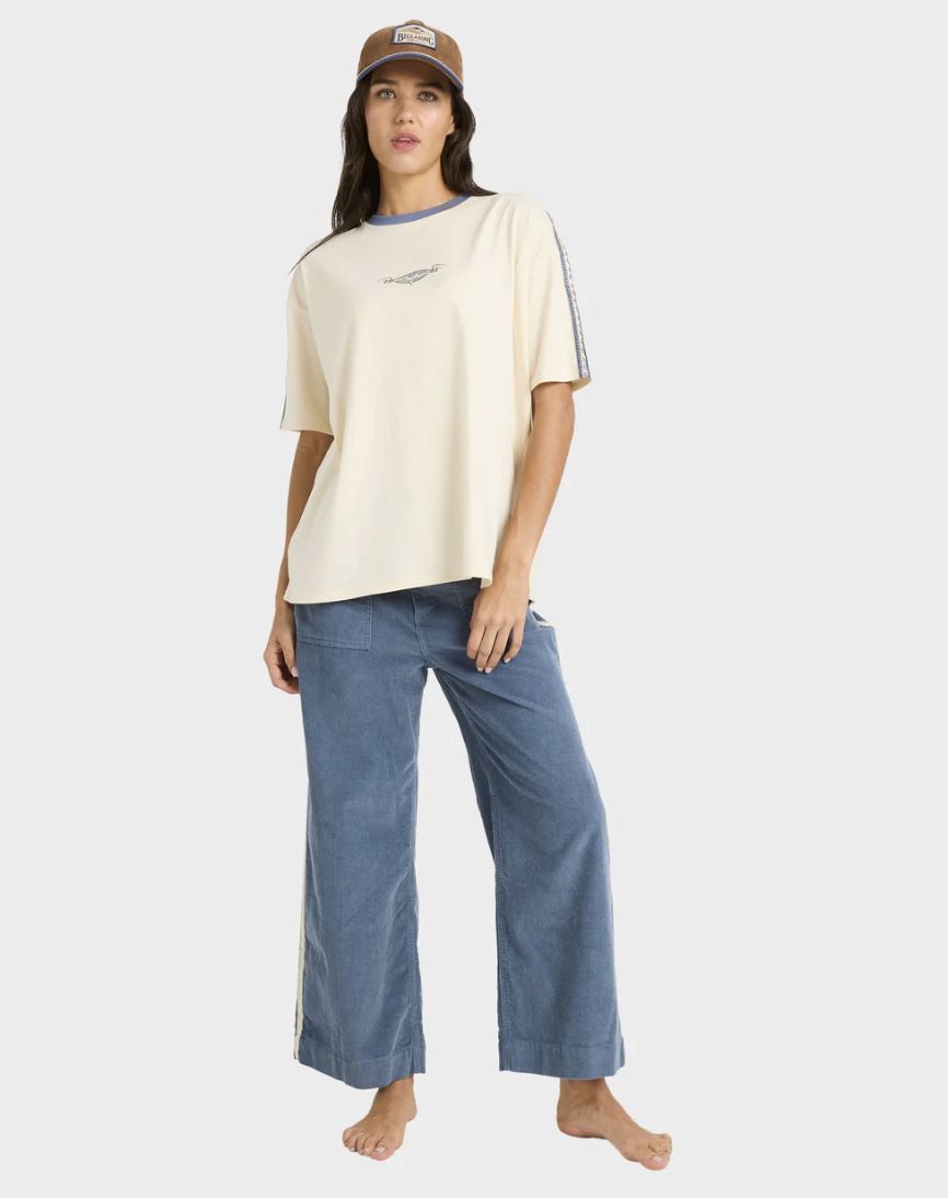 BILLABONG WOMENS SEA TONE PANT - STONE BLUE