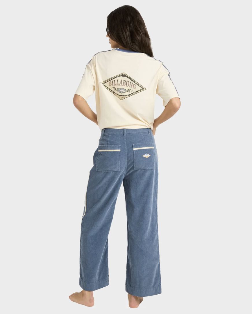 BILLABONG WOMENS SEA TONE PANT - STONE BLUE