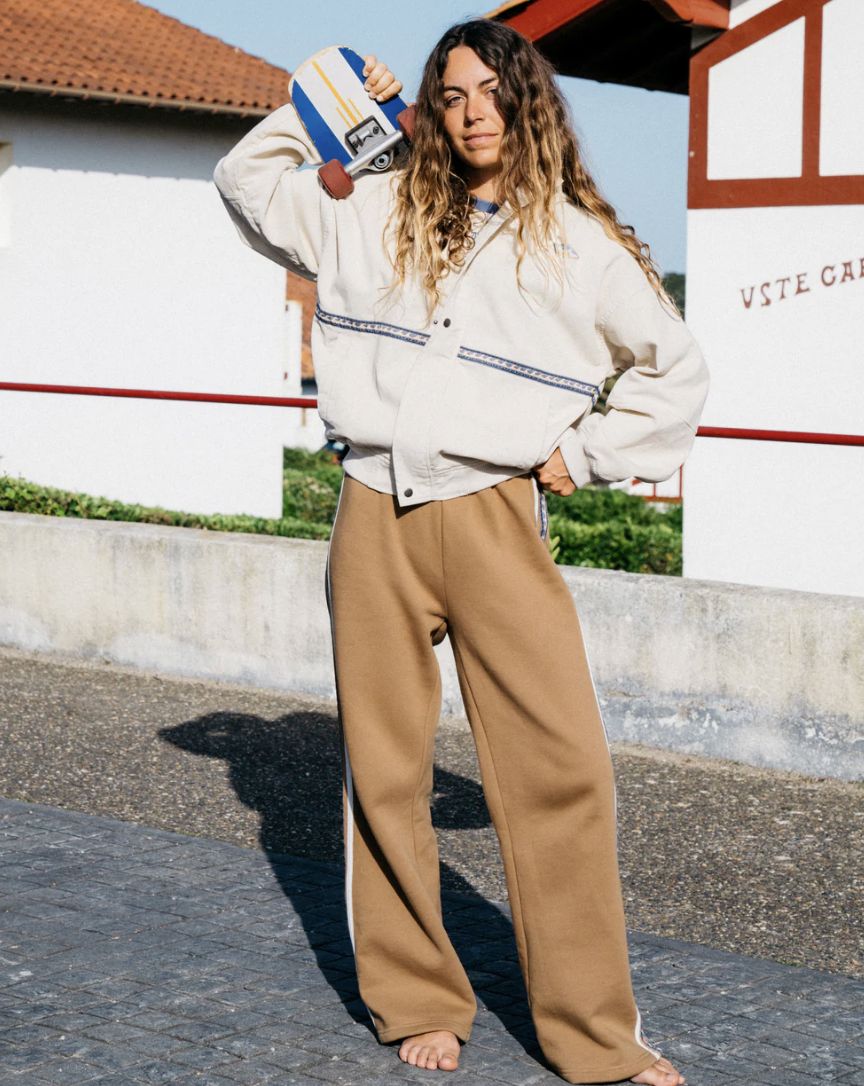 BILLABONG WOMENS THE WAY BACK FLEECE PANT - CEMENT