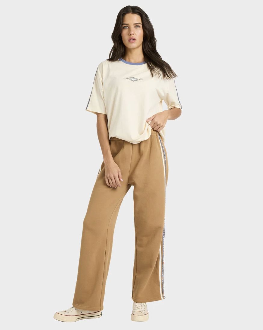 BILLABONG WOMENS THE WAY BACK FLEECE PANT - CEMENT