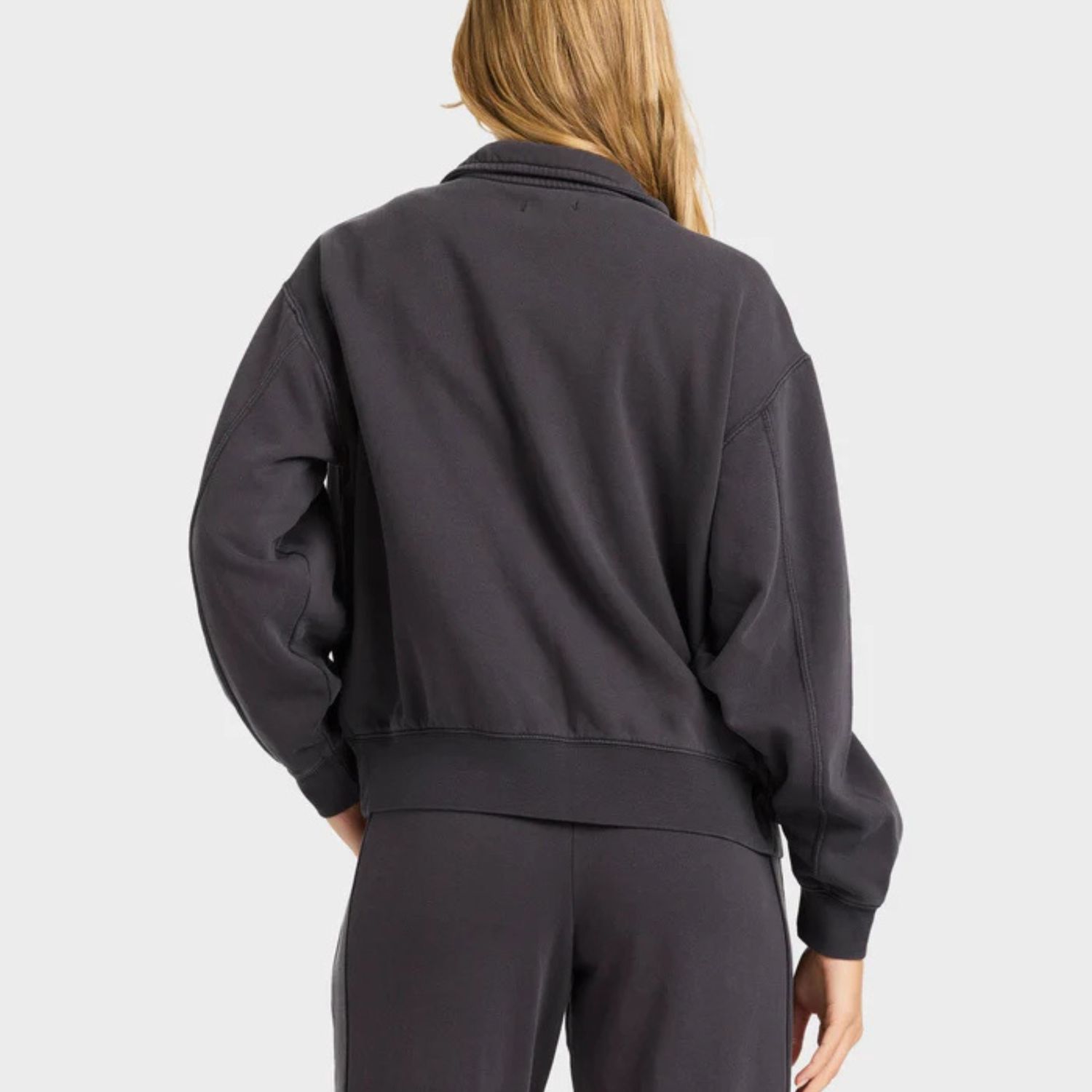 BILLABONG WOMENS THE AVERY ZIP FLEECE - BLACK SANDS