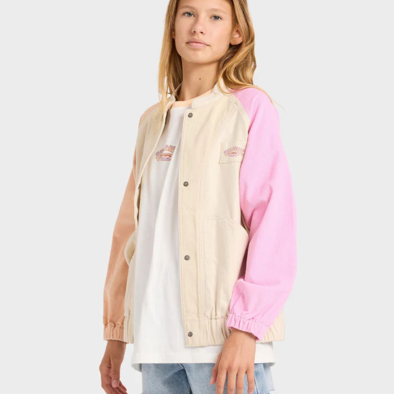 BILLABONG TEEN GIRLSOLD DAYZ JACKET - WHITECAP