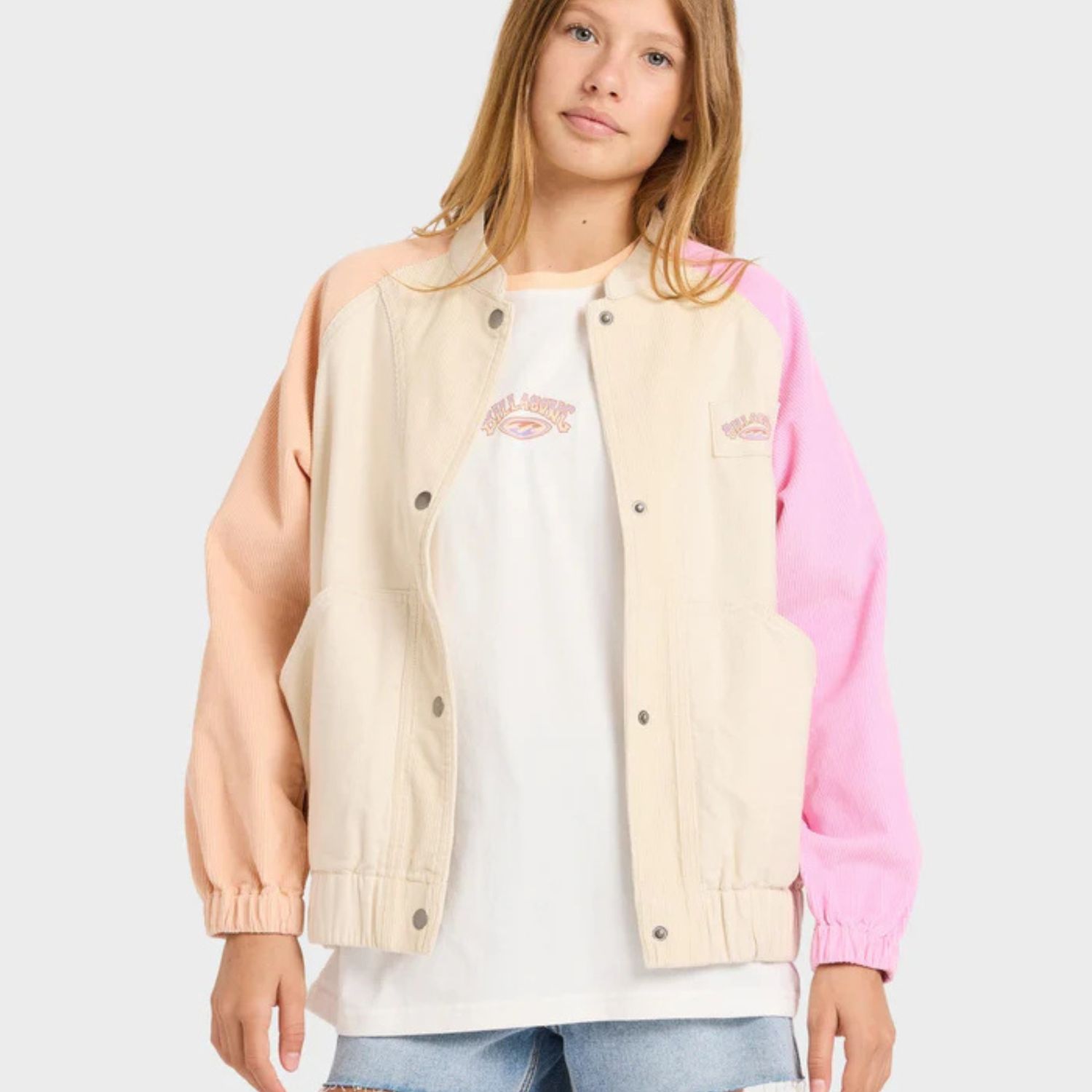 BILLABONG TEEN GIRLSOLD DAYZ JACKET - WHITECAP