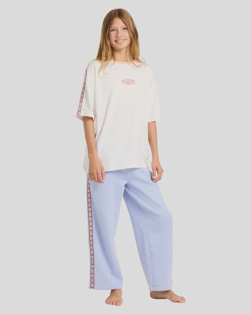 BILLABONG TEEN GIRLS OLD DAYZ TRACKPANT - TWIGHLIGHT BLUE