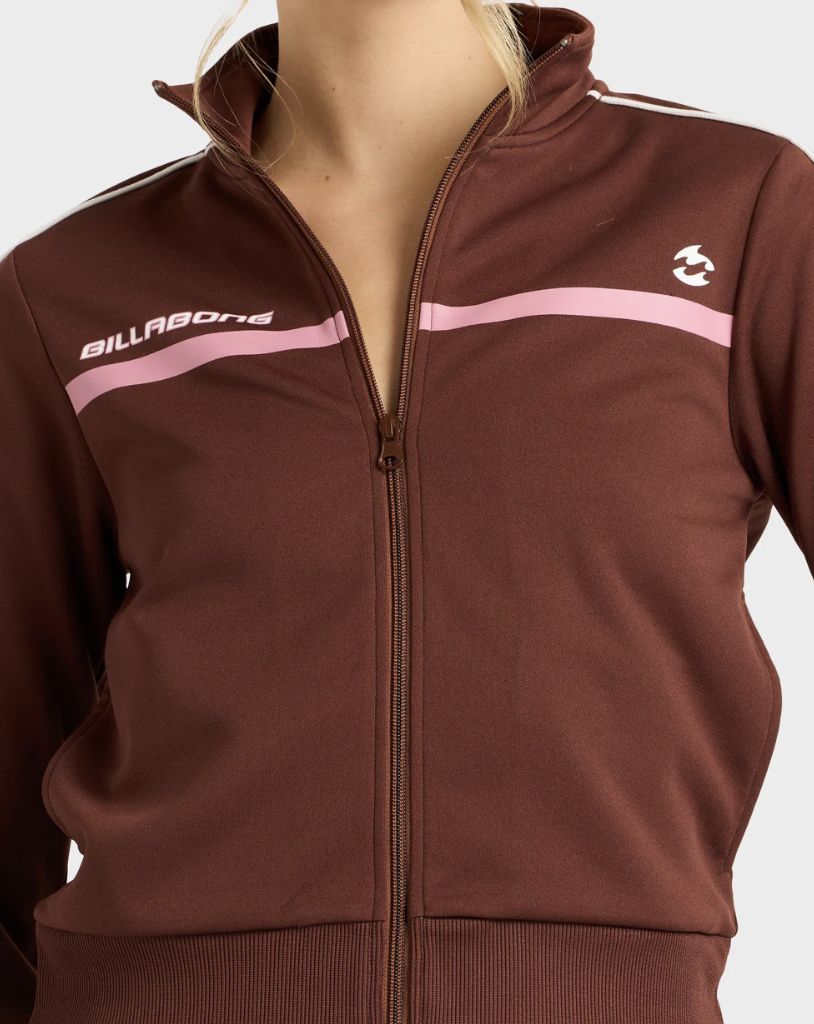 BILLABONG WOMENS SUPALOVE FULL ZIP JACKET - CHOC CHIP