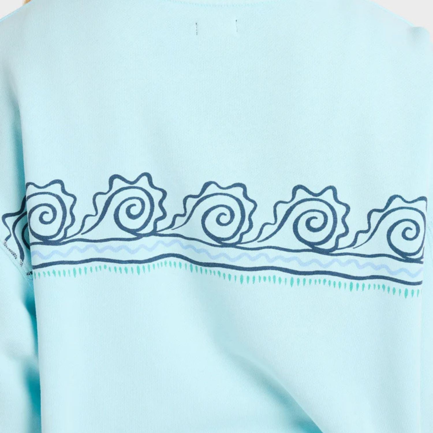 BILLABONG WOMENS SANIBEL KENDAL CREW FLEECE - POOL BLUE