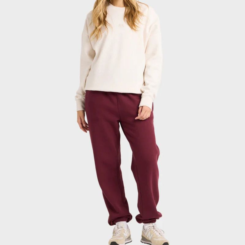 BILLABONG WOMENS WAVE ESSENTIALS TRACKPANT - RED DAHLIA