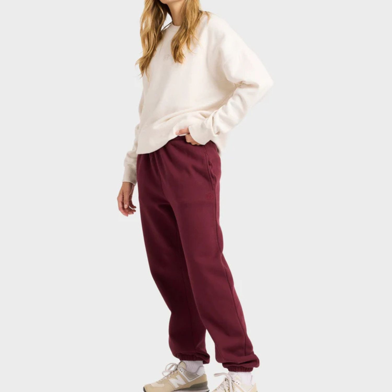 BILLABONG WOMENS WAVE ESSENTIALS TRACKPANT - RED DAHLIA