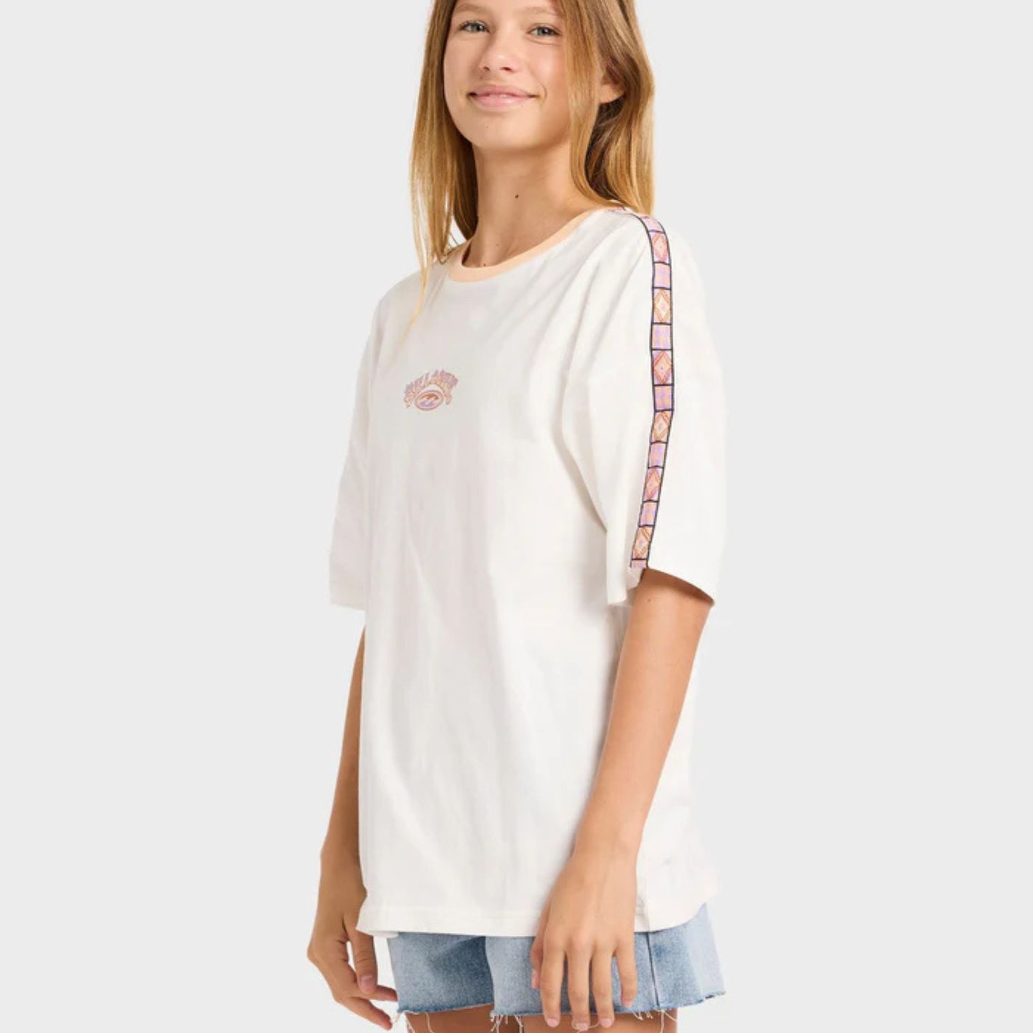 BILLABONG TEEN GIRLSOLD DAYZ S/S TEE - SALT CRYSTAL