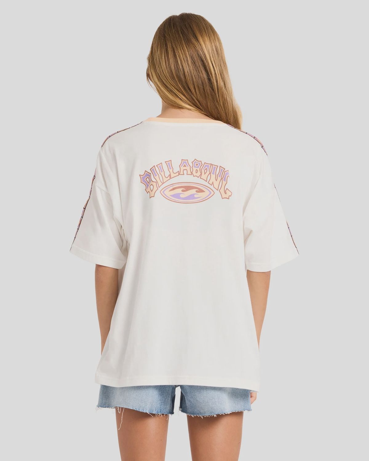BILLABONG TEEN GIRLS OLD DAYZ S/S TEE - SALT CRYSTAL
