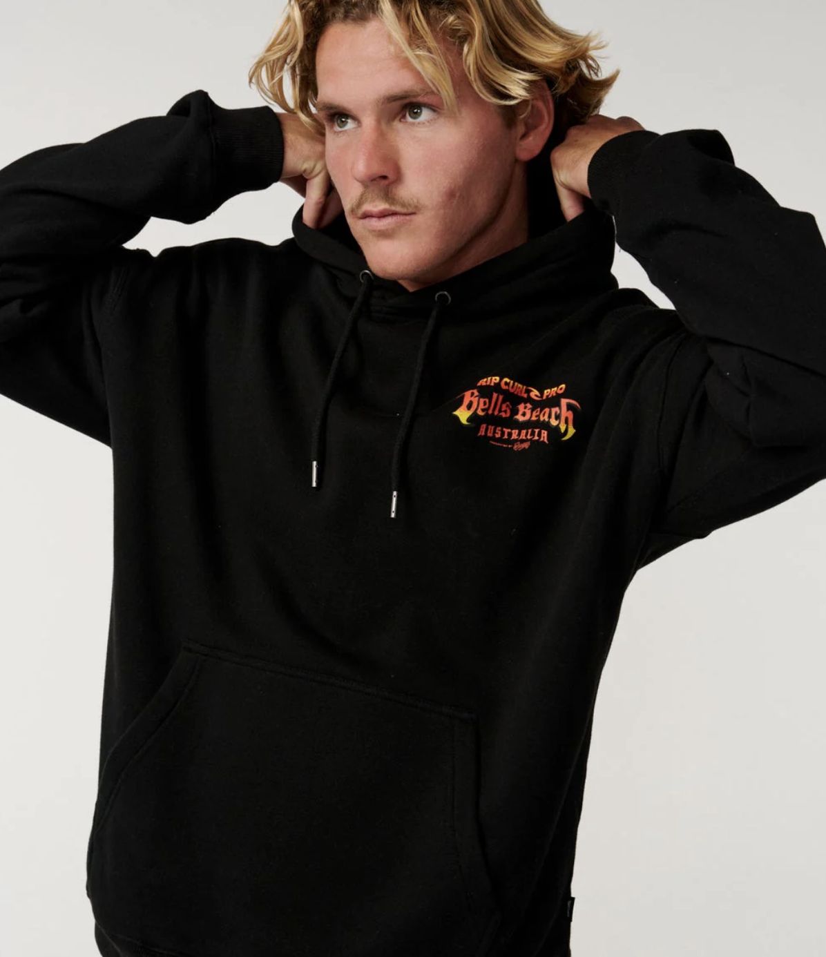 RIPCURL MENS BELLS PRO 26 HOOD - BLACK